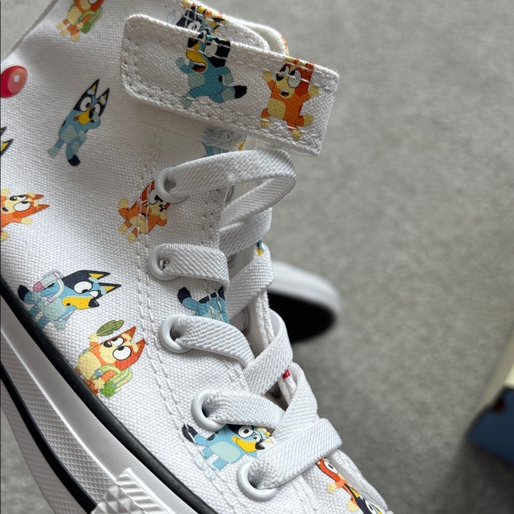 Converse Kids White Bluey High-Tops - Picture 5 of 7